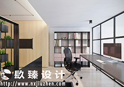 銀川別墅裝修設計|鮮明的色彩對比營造出震撼卻舒適的空間氛圍|镹臻裝飾