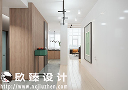 銀川別墅裝修設計|鮮明的色彩對比營造出震撼卻舒適的空間氛圍|镹臻裝飾