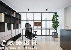 銀川別墅裝修設計|鮮明的色彩對比營造出震撼卻舒適的空間氛圍|镹臻裝飾