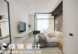 銀川別墅裝修設計|鮮明的色彩對比營造出震撼卻舒適的空間氛圍|镹臻裝飾