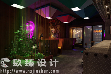 銀川燒烤店裝修設(shè)計(jì)|镹臻裝飾之海馬軒燒烤店