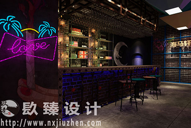 銀川燒烤店裝修設(shè)計(jì)|镹臻裝飾之海馬軒燒烤店