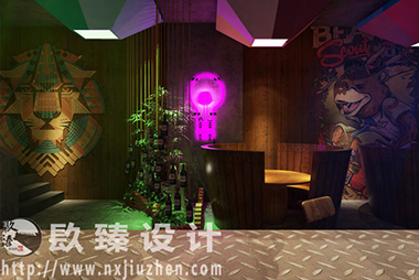 銀川燒烤店裝修設(shè)計(jì)|镹臻裝飾之海馬軒燒烤店