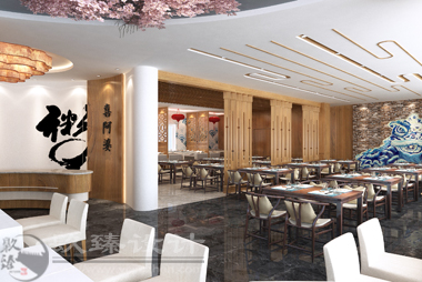 中衛(wèi)餐廳裝修設(shè)計(jì)|镹臻裝飾