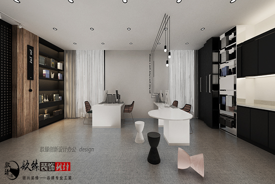 辦公室裝修設(shè)計(jì)里的經(jīng)典，永恒的黑白配 