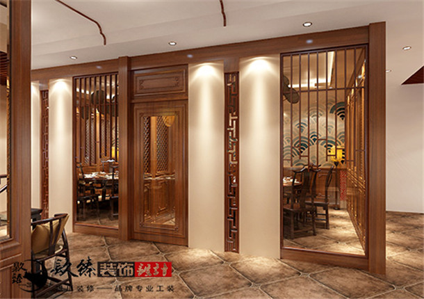 銀川餐廳裝修效果圖|銀川餐廳裝修設(shè)計|镹臻裝飾