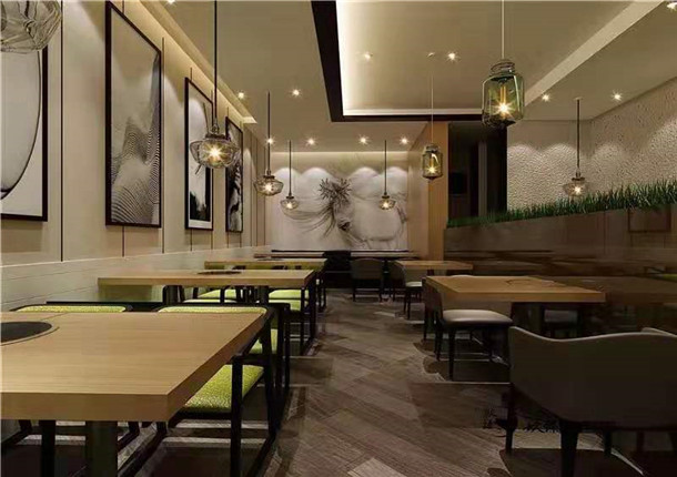 銀川餐廳裝修效果圖|銀川餐廳裝修設(shè)計|镹臻裝飾