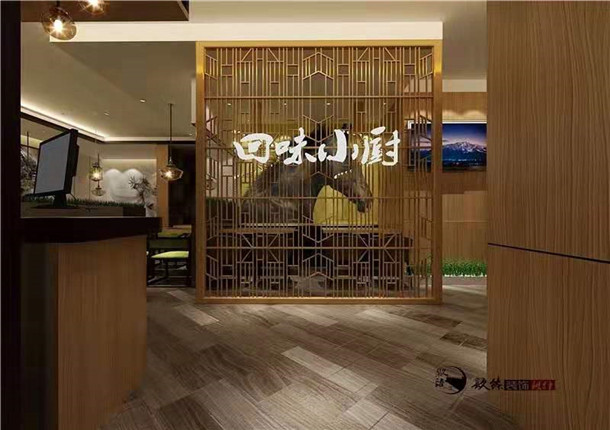 銀川餐廳裝修效果圖|銀川餐廳裝修設(shè)計|镹臻裝飾