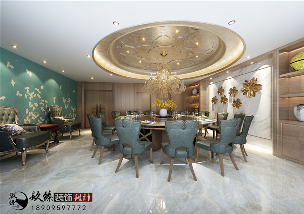 納家樓|中式淡雅風(fēng)銀川餐廳裝修設(shè)計(jì)|镹臻裝飾 

