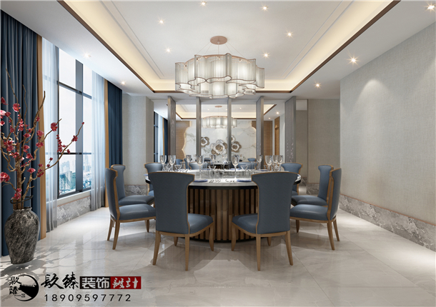 納家樓|中式淡雅風(fēng)銀川餐廳裝修設(shè)計(jì)|镹臻裝飾 
